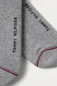 Tommy Hilfiger - Členkové ponožky (2-pak) sivá