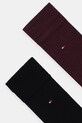 Tommy Hilfiger skarpetki 2-pack 371111.NOS bordowy AA00