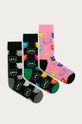 Happy Socks - Ponožky (3-pack) vícebarevná