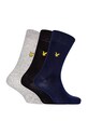 Lyle & Scott - Skarpety ANGUS (3-PACK) skarpetki długie multicolor ANGUS.5000