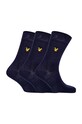 Lyle & Scott - Skarpety ANGUS (3-PACK) skarpetki długie granatowy ANGUS.5002