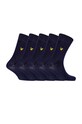 Lyle & Scott - Skarpety LIAM (5-PACK) skarpetki długie granatowy LIAM.5150