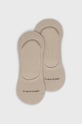 Calvin Klein sosete 2-pack sosete scurte bej 701218708.NOS