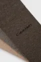 Calvin Klein skarpetki (3-pack) brązowy