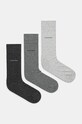 Шкарпетки Calvin Klein 3-pack довгі шкарпетки сірий 701226014.NOS
