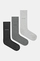 Ponožky Calvin Klein 3-pak dlhé ponožky sivá 701226014.NOS