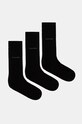 Ponožky Calvin Klein 3-pack dlouhé ponožky černá 701226014.NOS