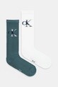 Calvin Klein Jeans skarpetki 2-pack skarpetki długie turkusowy 701228802.NOS
