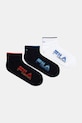 Ponožky Fila 3-pack dlouhé ponožky námořnická modř F3273