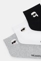 Karl Lagerfeld skarpetki 3-pack A4M47044 szary AA00