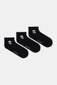 Κάλτσες Karl Lagerfeld 3-pack απλικέ μαύρο A4M47044