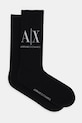 Ponožky Armani Exchange dlhé ponožky čierna 953033.CC653.NOS