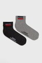 Ponožky Levi's krátké ponožky šedá 37157.0542