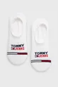 bela Tommy Jeans nogavice (2-pack) Unisex