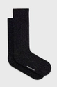 сив Чорапи с вълна Norse Projects Bjarki Neps Wool Rib Sock Унисекс