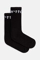 Carhartt WIP calzini calzini nero I029422.BLACK.WHIT