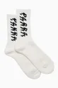Čarape by Parra Shocker Logo Crew bijela