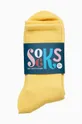 žltá Ponožky by Parra Logo Crew