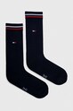 Ponožky Tommy Jeans 2-pack dlouhé ponožky námořnická modř 701228176.NOS