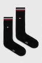 Nogavice Tommy Jeans 2-pack Visoke nogavice črna 701228176.NOS