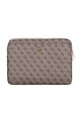 Guess pokrowiec na laptopa Sleeve 14" 4G Zipper Pocket Triangle Logo brązowy GUCS14ZP4DPTW