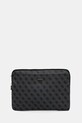 Obal na notebook Guess Sleeve 14" 4G Zipper Pocket Triangle Logo šedá GUCS14ZP4DPTK