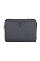 Guess pokrowiec na laptopa Sleeve 14" 4G Zipper Pocket Triangle Logo czarny GUCS14ZP4DPTK