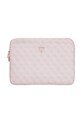 Guess laptop táska Sleeve 14" 4G Zipper Pocket Triangle Logo rózsaszín GUCS14ZP4DPTP