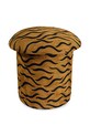 Doing Goods pufa Maya Tiger Embroidered brązowy 1.40.15.010.700.5