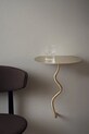 Living și dormitor ferm LIVING masă de perete Curvature Wall Table 1104267226 galben