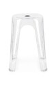 Bizzotto stołek Sonny 34,5 x 34,5 x 46,5 cm 734526 transparentny AA00