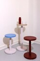 Salon i sypialnia Design Letters mebel wielofunkcyjny Trisse S/45 x 31 x 31 cm 10801000BURGUNDY bordowy