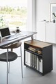 Yamazaki mebel z kółkami Tower 60.3 x 35.3 x 59 cm 1425. czarny AA00