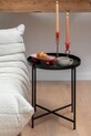 Stolík Leitmotiv 40 x 49 cm čierna LM2333BK