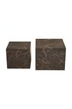 House Nordic stolik Prague 36 x 40 / 50 x 40 cm 2-pack 2102065 brązowy AA00