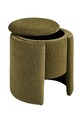 Salon i sypialnia House Nordic pufa Walsdorf 42 x 43,5 cm 1501160 zielony