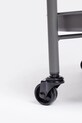 Bizzotto mebel z kółkami ze stali malowanej proszkowo 44,5 x 70 cm szary 804945