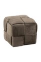 J-Line pufa z materiału tekstylnego brązowy 15416