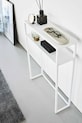 Yamazaki stolik konsolowy stalowy 60 x 18,2 x 80,2 cm biały 10393
