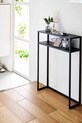 Yamazaki stolik konsolowy stalowy 60 x 18,2 x 80,2 cm 10394 czarny AA00