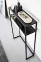 Yamazaki stolik konsolowy stalowy 60 x 18,2 x 80,2 cm czarny 10394