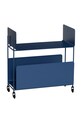 Hübsch mebel z kółkami z żelaza 63 x 32 x 66 cm granatowy 992115