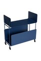 Hübsch mebel z kółkami z żelaza 63 x 32 x 66 cm 992115 granatowy AA00