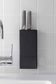 Kuchnia i bar Yamazaki uchwyt na noże stalowy 10 x 4 x 22 cm 2160 czarny