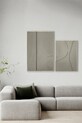 Obývacia izba a spálňa Nástenná dekorácia v ráme home & lifestyle 3D 5900774970125 zelená