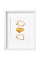 Maria el Mar dekoracja ścienna w ramie 38 x 30 cm biały 1224