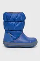 niebieski Crocs buty zimowe dziecięce WINTER PUFF 14613 Chłopięcy