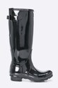 Hunter - Holínky Org Back Adjust Glos černá WFT1001RGL.Black