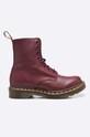 Dr. Martens - Botki Pascal płaski bordowy 13512411