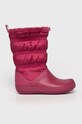 Crocs - Śniegowce brak zapięcia różowy 205314.CROCS.CROCBAND.W